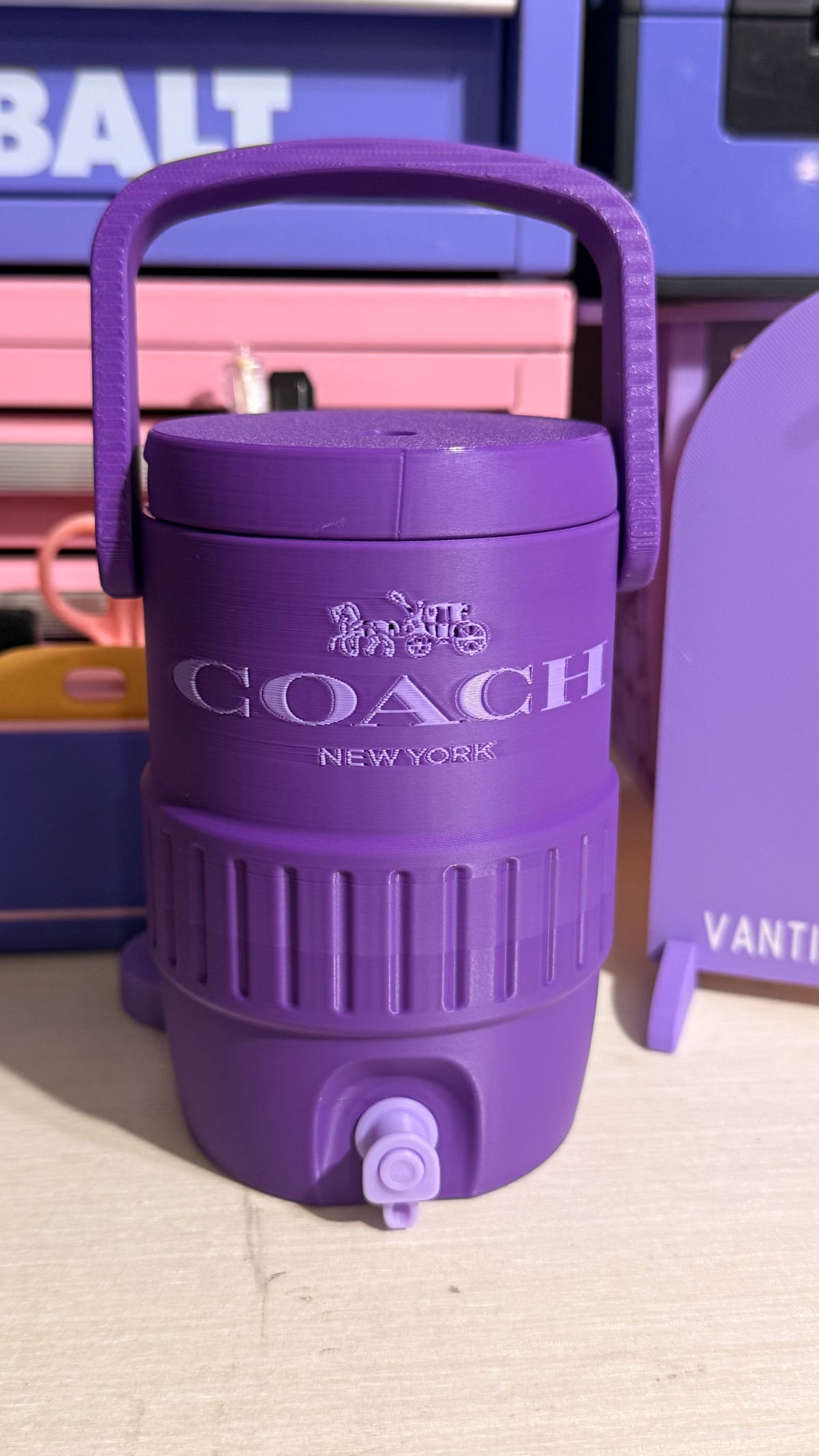 3D Purple Purse Inspire Can Holder