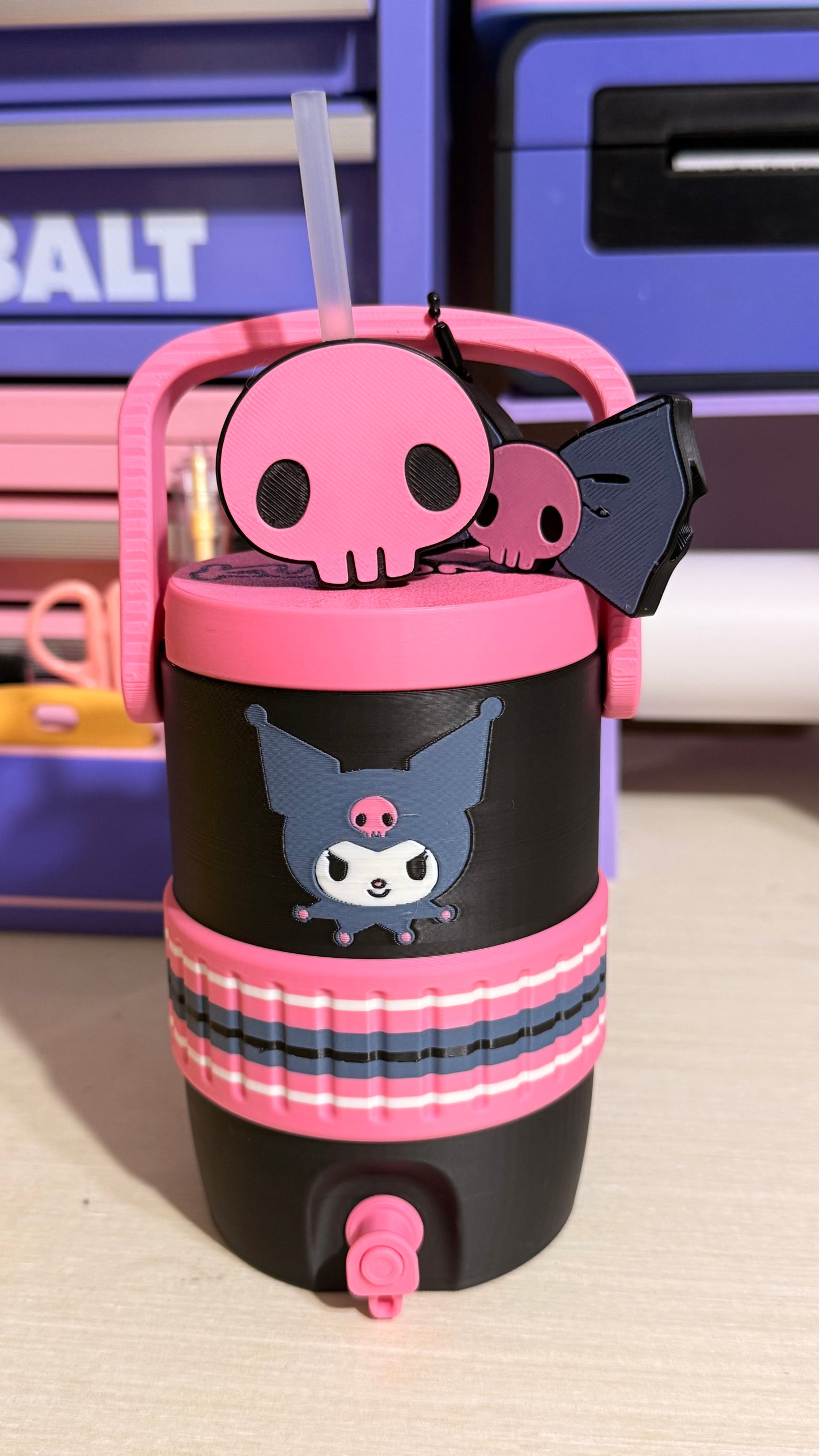 3D Kuromi-Inspired Can Holder