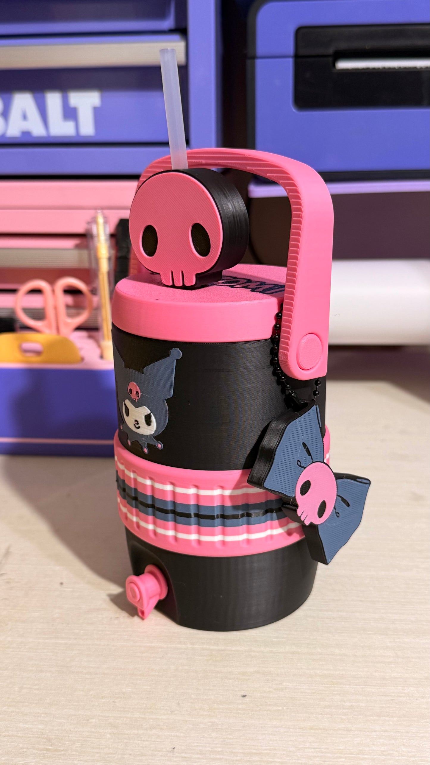 3D Kuromi-Inspired Can Holder