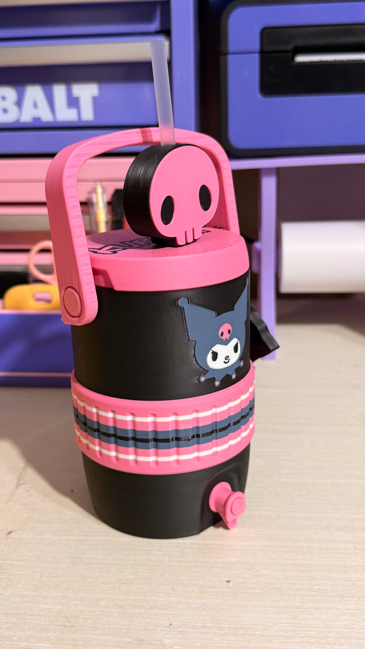 3D Kuromi-Inspired Can Holder
