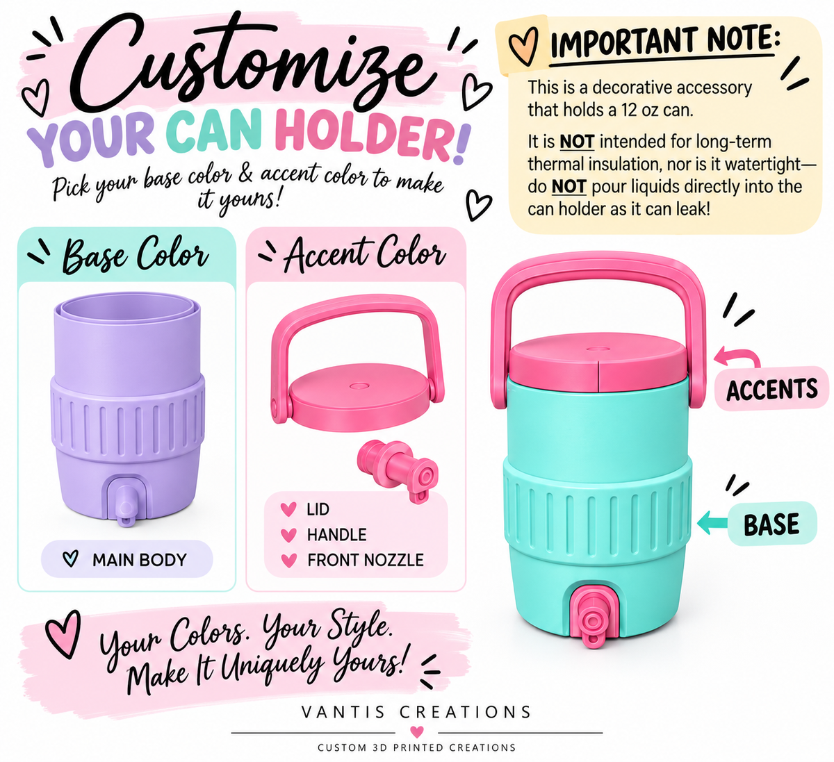 3D Custom Can Holder