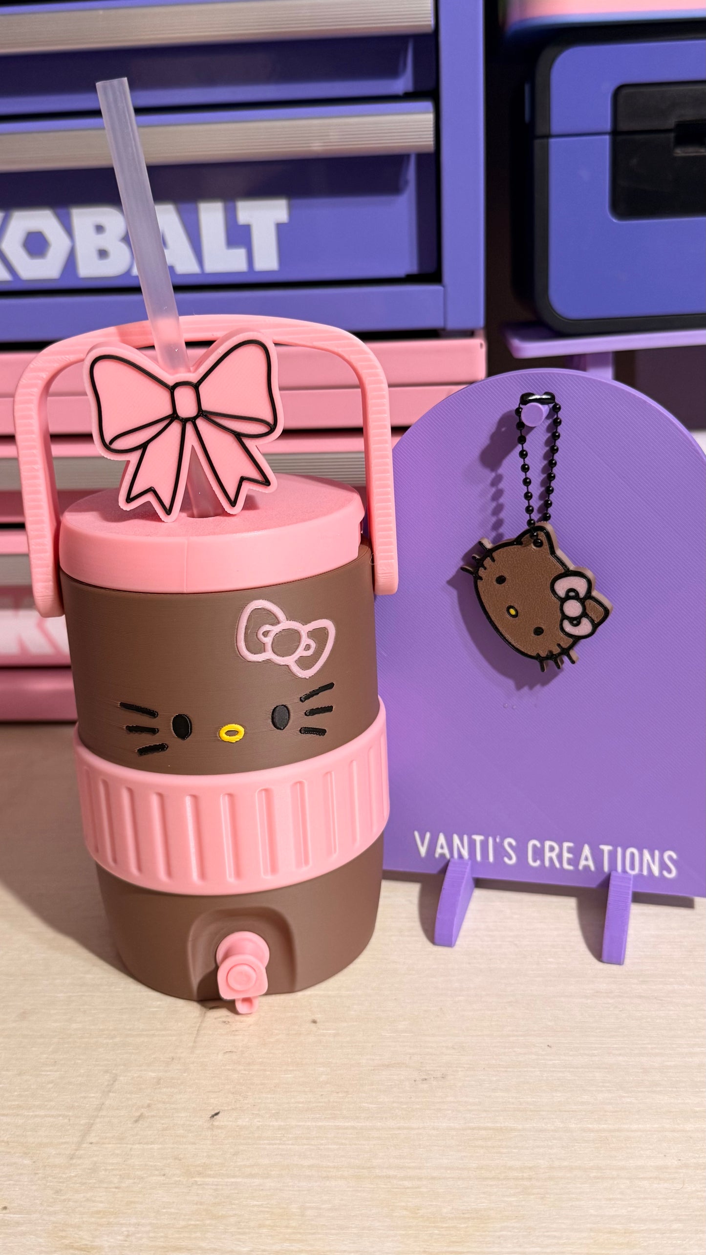 3D Brown Kitty Inspire Can Holder