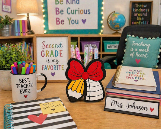 Bow Pencil Pen Holder