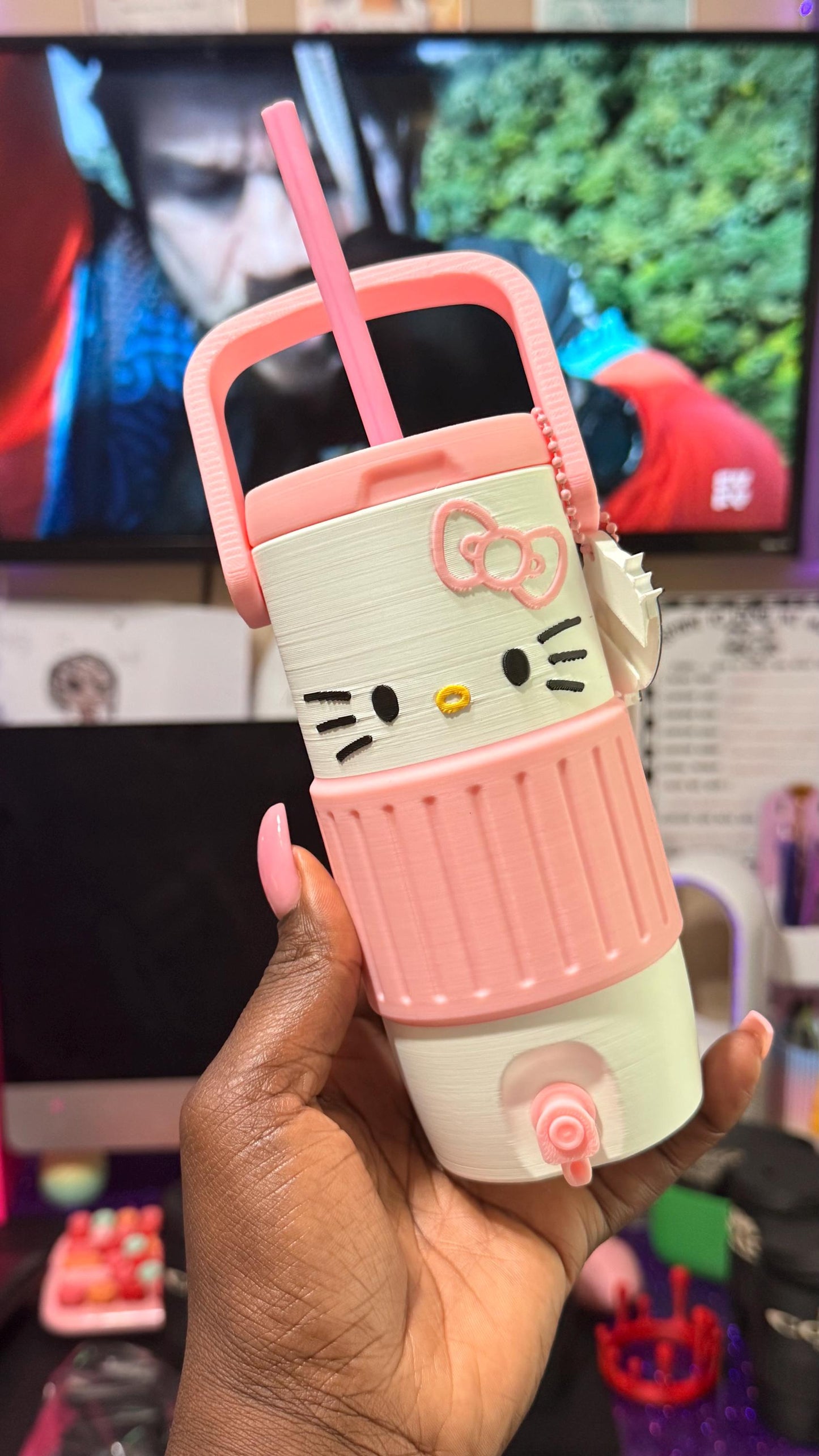 3D Kitty Can Holder